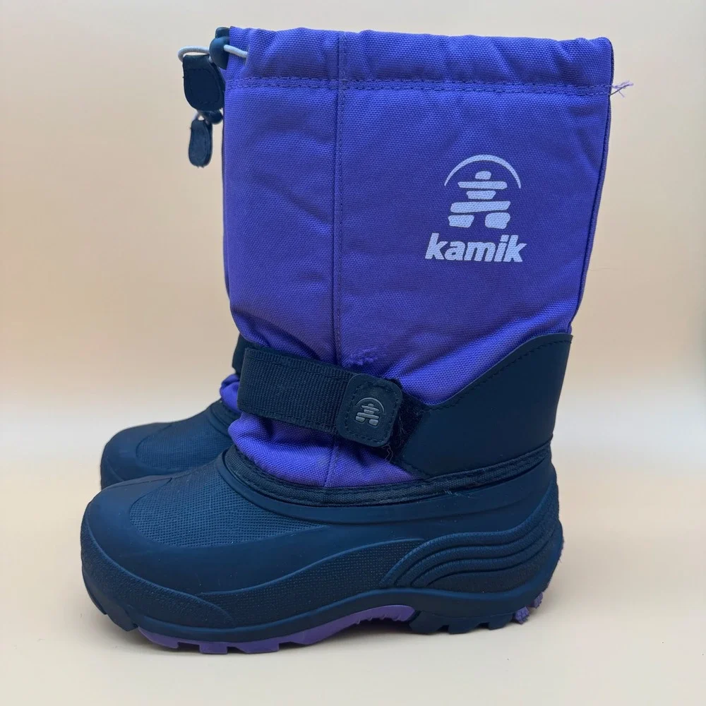 Kamik Kids‎ Purple Insulated Waterproof Snow Boots Size 2 (011)